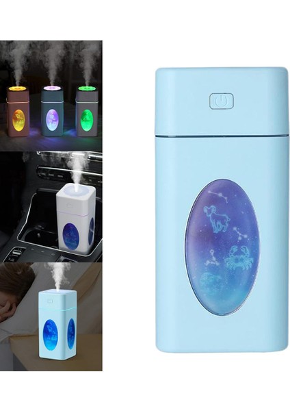 LED Hava Difüzör Ultrasonik Nemlendirici Elektrik Temel Temizleyici 260ML Mavi (Yurt Dışından) fiyatları