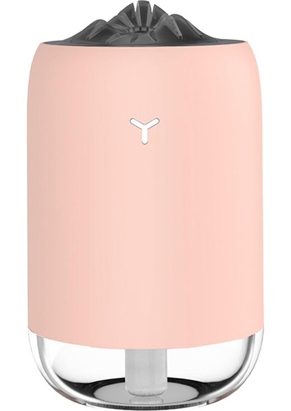 260ML Ev Araba Su Nemlendirici Romantik Yumuşak Işık USB Aromaterapi Makinesi Pembe (Yurt Dışından)
