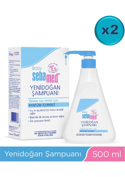 Bebek Şampuanı 500ML Pompalı (Yenidoğanlar Için) (2 Li Set)