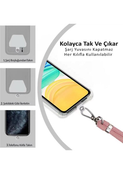 Apple iPhone 13 Pro 6.1'' Ip Askılı Silikon Kılıf Lacivert