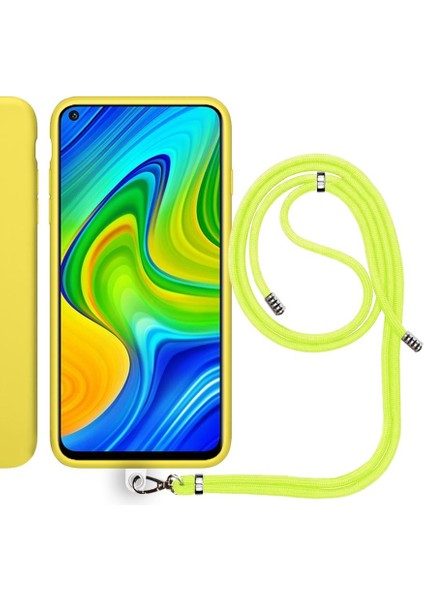 Xiaomi Redmi Note 10S Ip Askılı Silikon Kılıf Sarı