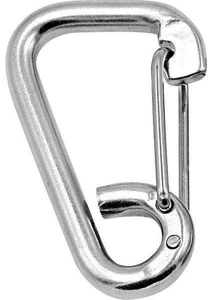 Paslanmaz Çelik Yay Hook Carabiner Klipsi Anahtarlık 60MM 80MM 100MM Kamp M10 100MM (Yurt Dışından) modelleri