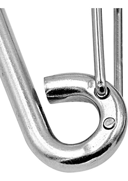 Paslanmaz Çelik Yay Hook Carabiner Klipsi Anahtarlık 60MM 80MM 100MM Kamp M10 100MM (Yurt Dışından) fırsatları