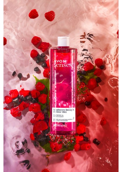 Senses Rapsberry Delight Frambuaz ve Frenk Üzümü Kokulu Duş Jeli 500 ml