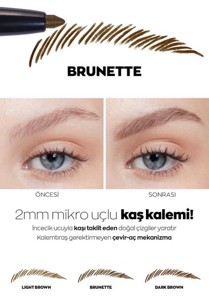 Micro Fine Kaş Kalemi Brunette