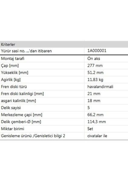 Land Rover Freelander I 1998 - 2006 Ön Fren Disk Takımı SDB000080 modelleri