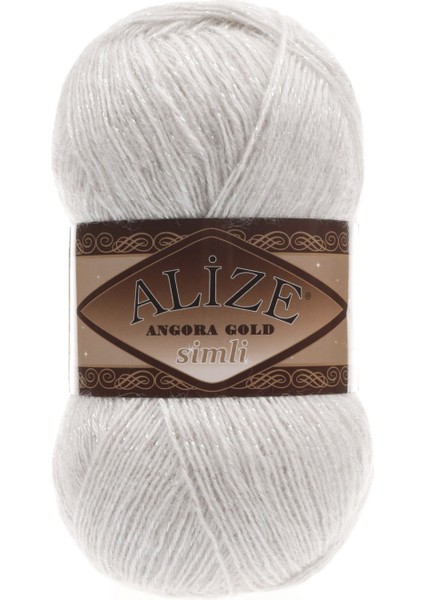 Angora Gold Simli 599 Örgü Ipi (5 Adet)