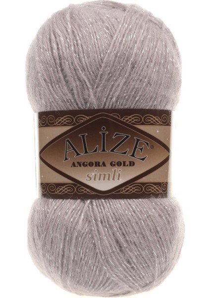Angora Gold Simli 163 Örgü Ipi (5 Adet)