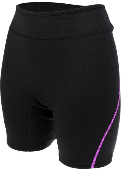 1.5mm Neopren Wetsuits Şort Gövdeleri Dalış Kış Yüzme Pantolon L Kadınlar Için Mor( Yurt Dışından )