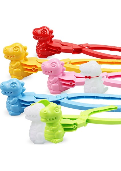 4 Adet YR628 Çocuk Kış Açık Oyuncak Dinozor Kartopu Klibi (Pembe) (Yurt Dışından) fırsatları