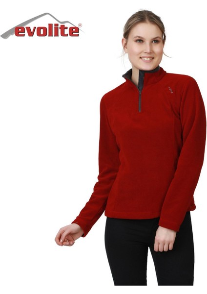 Fuga Bayan Mikro Polar Sweater - Bordo