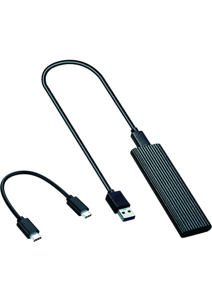 Harici M.2 Nvme'ye USB 3.1 Muhafaza Adaptörü 2230 Nvme SSD Siyah (Yurt Dışından)