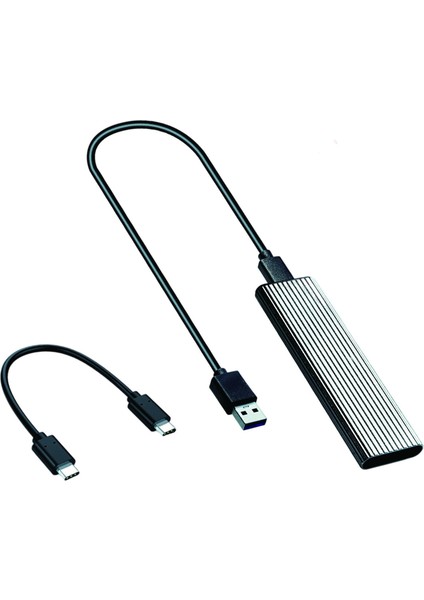 Nvme'ye USB 3.1 Muhafaza Adaptörü Dönüştürücü 2230 2280 Nvme SSD Gümüş İçin (Yurt Dışından)