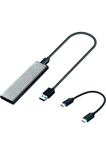 Nvme'ye USB 3.1 Muhafaza Adaptörü Dönüştürücü 2230 2280 Nvme SSD Gümüş İçin (Yurt Dışından)