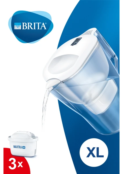 BRITA Aluna XL 3 Filtreli Su Arıtma Sürahisi - Beyaz