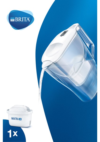 BRITA Aluna Cool Filtreli Su Arıtma Sürahisi - Beyaz - 1x filtre