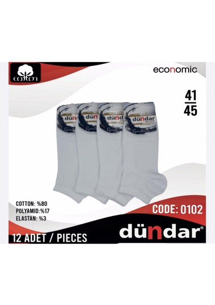 Erkek Likralı Ekonomik Patik Çorap - 6 Adet
