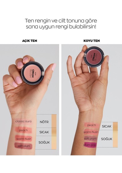 Cream Blush Krem Allık 2.4 Gr. Plum Pop