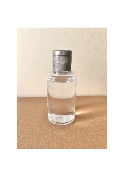 50 ml Gri Fliptop Kapak OM61 Dezenfektan - Kolonya - Parfüm Boş Şişesi