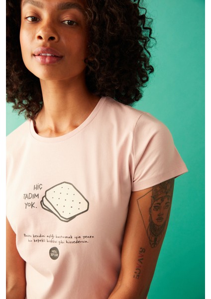 Açık Pembe Tadım Pijama Takımı-Hisli Şeyler Koleksiyonu fiyatları