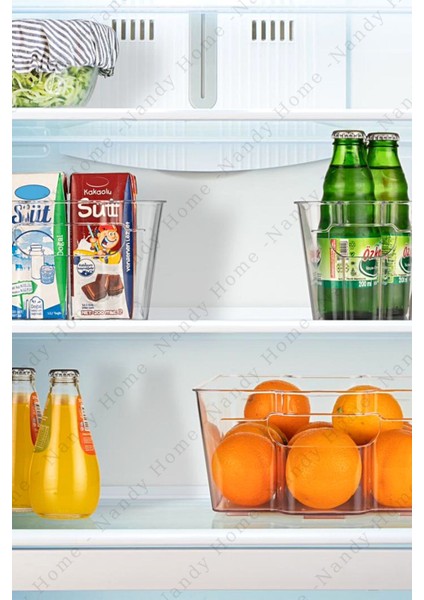 Buzdolabı & Dolap Içi Düzenleyici Organizer 3'lü Set Şeffaf modelleri
