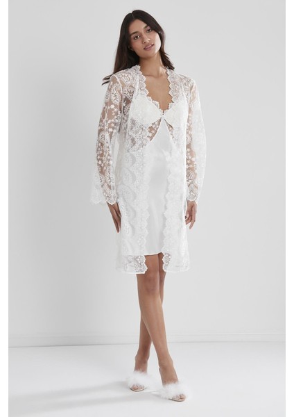 6225 Altılı Saten Gecelik - Sabahlık Takımı modelleri