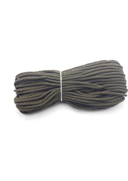 Haki Renkte 6 mm Kalınlığında Kordon Ip (10 Mt.)