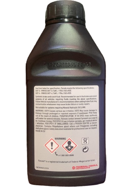 FBX050Z. Fren Hidrolik Yağı Dot 4 500 G
