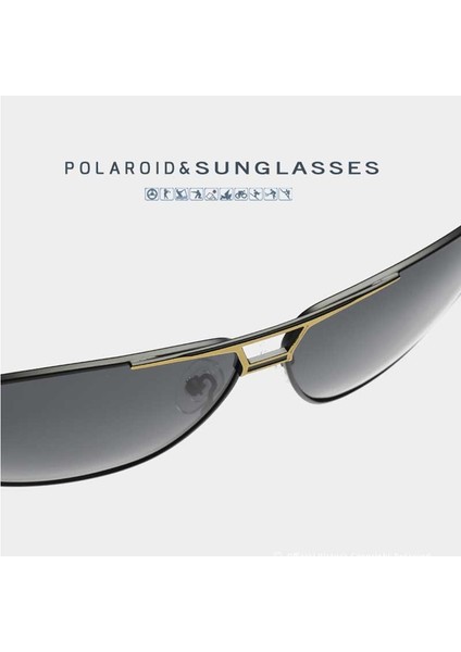 Erkekler UV400 Polarize Sungles Style3(Yurt Dışından)