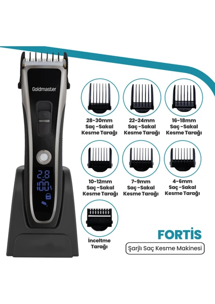 Fortis GM-8112 Şarjlı Saç Kesme Makinesi