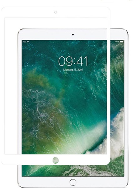 Apple Ipad 5.nesil 9.7" Uyumlu Ekran Koruyucu Tam Kaplayan Seramik Nano Cam‬