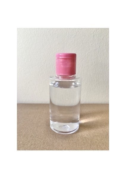 50 ml Pembe Fliptop Kapak OM62 Dezenfektan - Kolonya - Parfüm Boş Şişesi