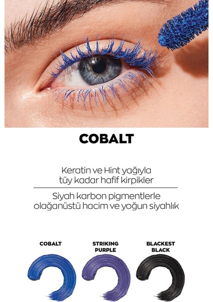 Euphoric Volume And Length Maskara 10 Ml. Cobalt Blue