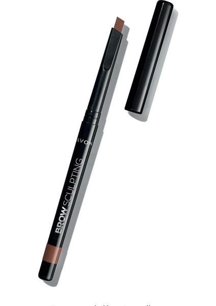 Brown Sculpting Kaş Tasarımı Için Açılı Uçlu Kaş Kalemi Kumral