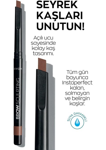 Brown Sculpting Kaş Tasarımı Için Açılı Uçlu Kaş Kalemi Kumral fiyatları