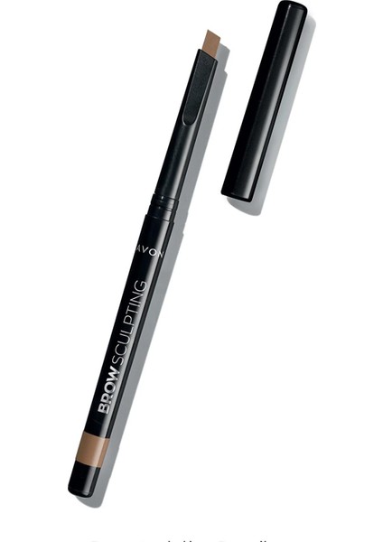 Brown Sculpting Kaş Tasarımı Için Açılı Uçlu Kaş Kalemi Açık Kumral