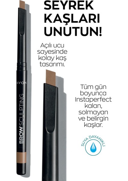 Brown Sculpting Kaş Tasarımı Için Açılı Uçlu Kaş Kalemi Açık Kumral fiyatları