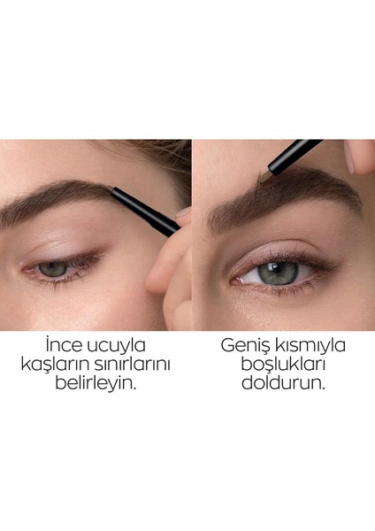 Brown Sculpting Kaş Tasarımı Için Açılı Uçlu Kaş Kalemi Açık Kumral modelleri