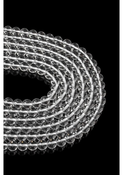 6 mm Kristal Kuvars Taşı Dizi - DZ2878