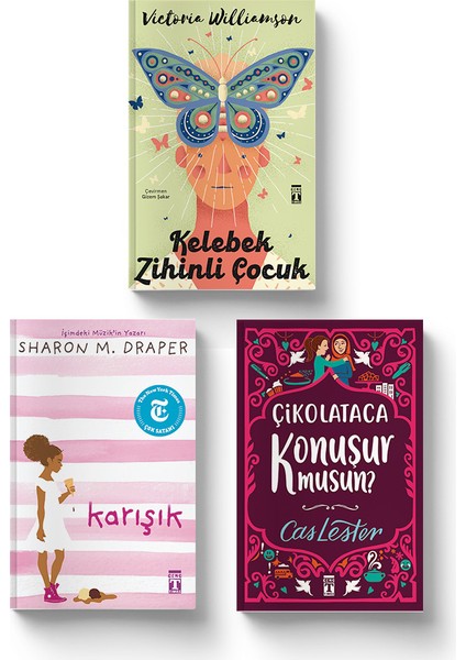 Tatil Seti - 1 (Kelebek Zihinli Çocuk - Karışık (Karton Kapak) - Çikolataca Konuşur Musun? )