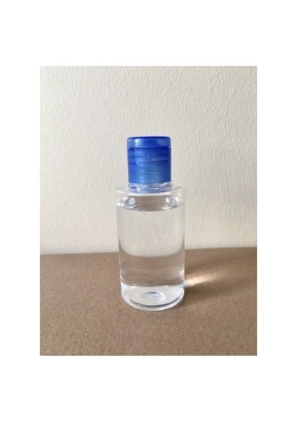 50 ml Mavi Fliptop Kapak OM62 Dezenfektan - Kolonya - Parfüm Boş Şişesi