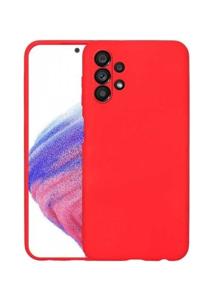 Samsung Galaxy A13 4g Kılıf Silikon Lansman Kamera Korumalı Içi Kadife+Temperli Cam