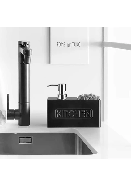 Perotti 13199 Kitchen Antra Sıvı Sabunluk Siyah