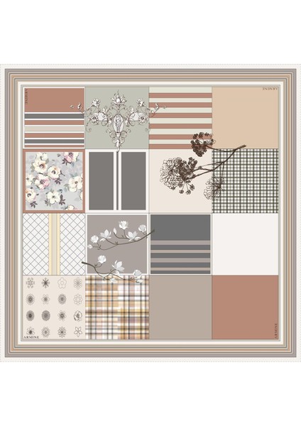 Ipek Eşarp 8303D (Twill) (Nostalji)-36