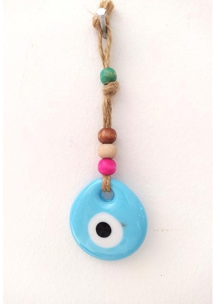 Hasır Küçük Nazar Duvar Süsü Karışık Renkli Boncuk Nazarlık Duvar Dekoru