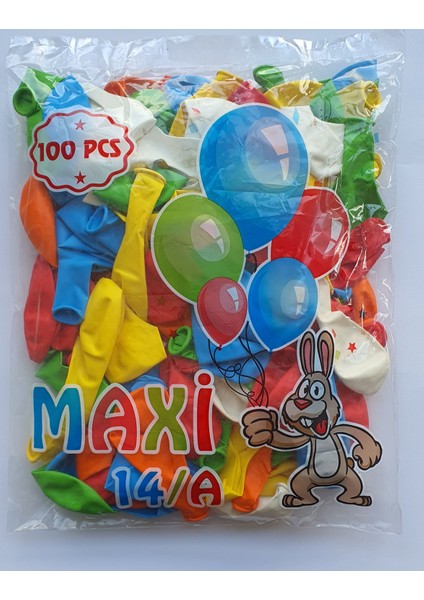 Karışık Renkli Balon Seti 100'lü Paket
