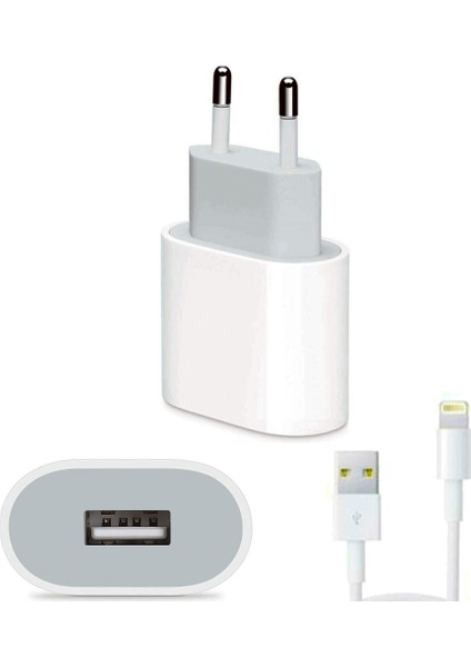 Apple Iphone 18 Watt USB Şarj Cihazı USB To Lightning Kablo Set