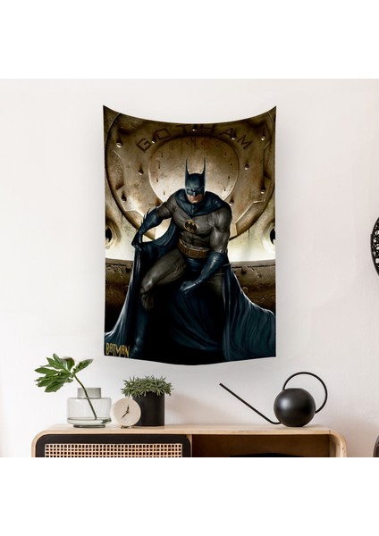 Batman Dc Duvar Örtüsü Halısı 140 x 100 CM-70X100 cm