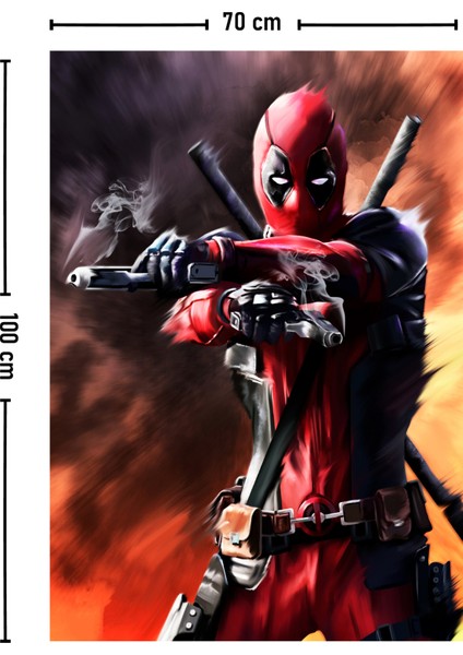 Deadpool Marvel Duvar Örtüsü Halısı