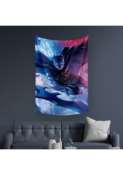 Batman Dc Duvar Örtüsü Halısı 140 x 100 CM-70X100 cm